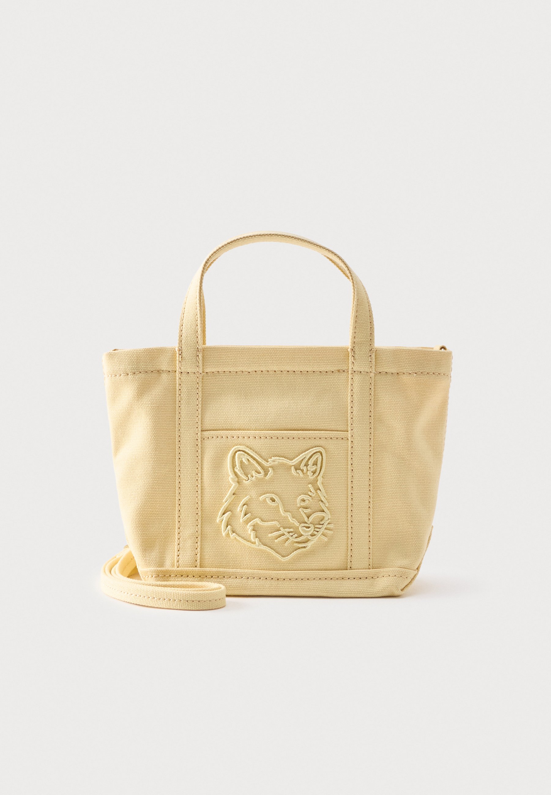 Maison Kitsuné FOX HEAD MINI - Handbag - straw/yellow - Zalando.ie