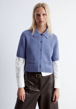 SHORT-SLEEVE - Cardigan - dusty blue