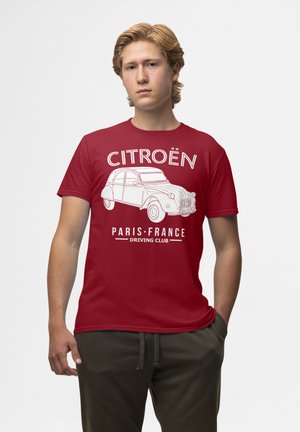 CITROEN DRIVING PARIS FRANCE - Print T-shirt - cardinal red