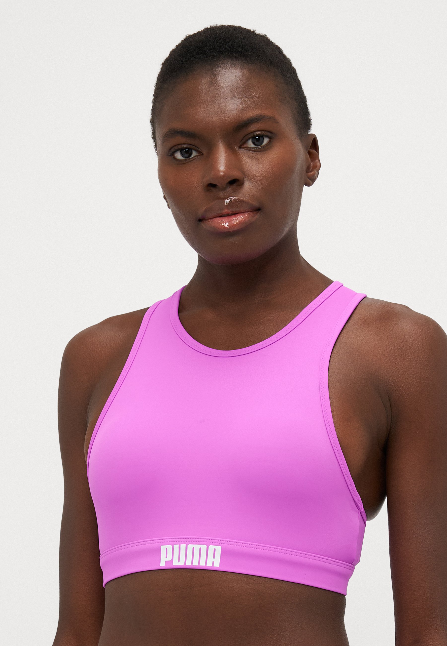 Puma SWIM WOMEN RACERBACK - Bikini top - magenta/purple - Zalando.ie