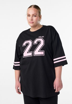 Langarmshirt - black pink