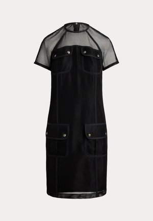 Lauren Ralph Lauren, MESH SHORT SLEEVE SHIFT DRESS - Φόρεμα ημέρας - black