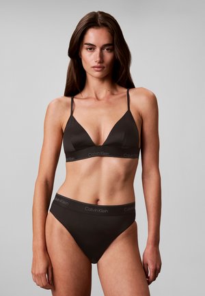 Calvin Klein Swimwear, BIKINI BOTTOMS - CK SHINE - Долнище на бански - black
