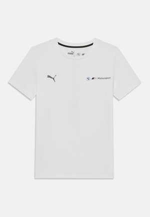 Puma LOGO TEE UNISEX - Print T-shirt - white