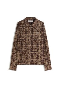 OVERSIZED CHECK - Cămașă - dark brown