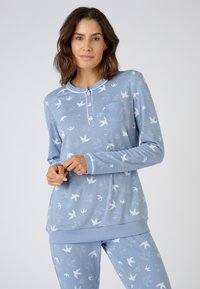 Damart EN INTERLOCK SET - Maglia del pigiama - blue
