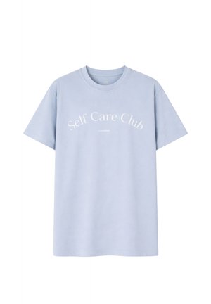 Carpatree, OVERSIZED PRINTED T-SHIRT SELF CARE CLUB - T-shirt de sport - blue