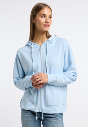 Sweater met rits - rauchblau