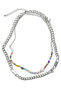 Urban Classics - PEACE BEAD LAYERING 2-PACK - Halskette - silver Thumbnail-Bild 1