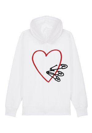 PINS BACK EMBROIDERY - Sweatjacke - white