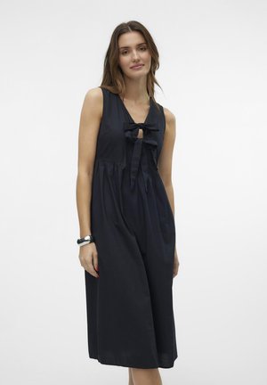 Vero Moda VMGILI CALF TIE - Nappali ruha - black