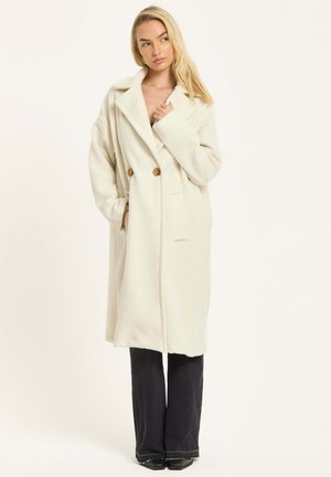DOUBLE BREASTED  - Classic coat - cream