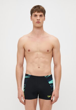 MENS END MAX SPLICE - Swimming trunks - black/hyper yellow
