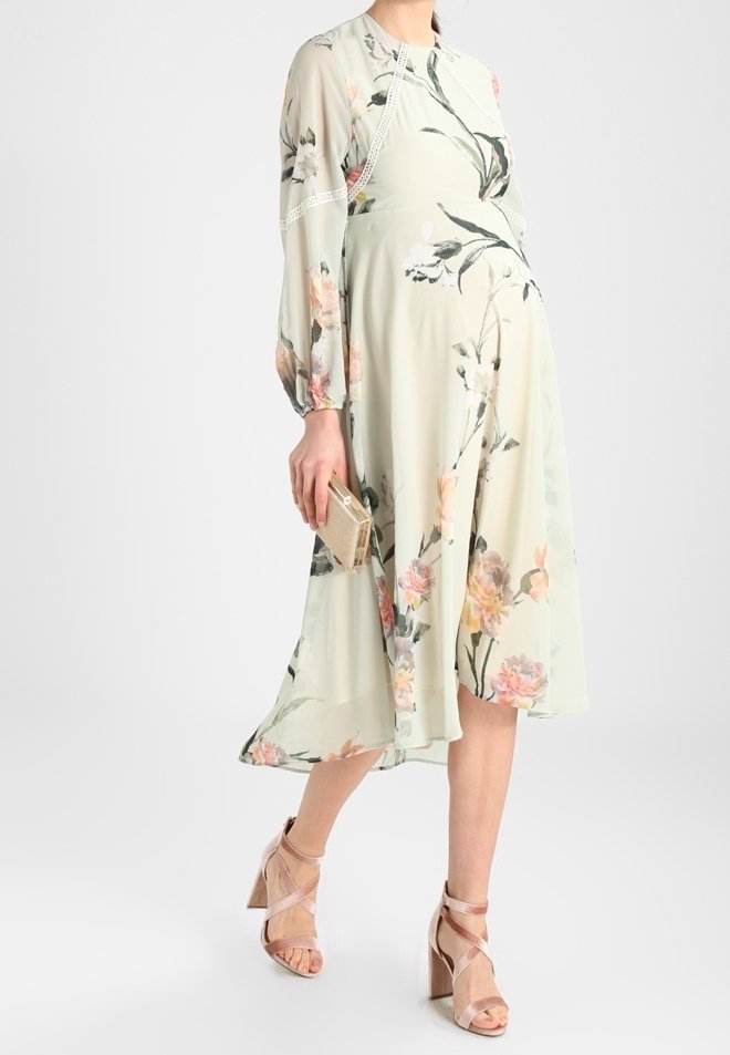 Hope & Ivy Maternity Maxi dress - green - (Pre-owned) - Zalando Hope & Ivy Maternity Maxi dress - green - (Pre-owned) - Zalando