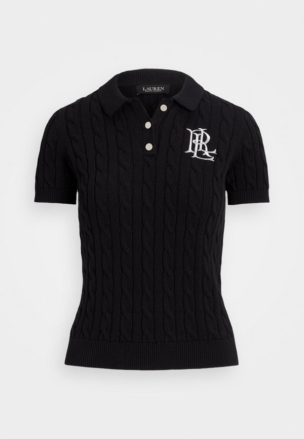 Cable Knit Cotton Polo Jumper - Polo shirt2