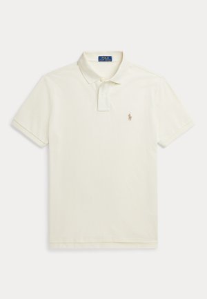 THE ICONIC MESH POLO SHIRT - Polo majica - parchment cream