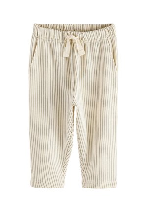 Next REGULAR FIT - PATTERNED JOGGERS - Spodnji deli trenirk - ecru off white