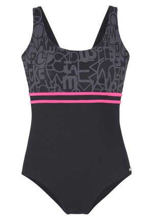 Swimsuit - schwarz/grau