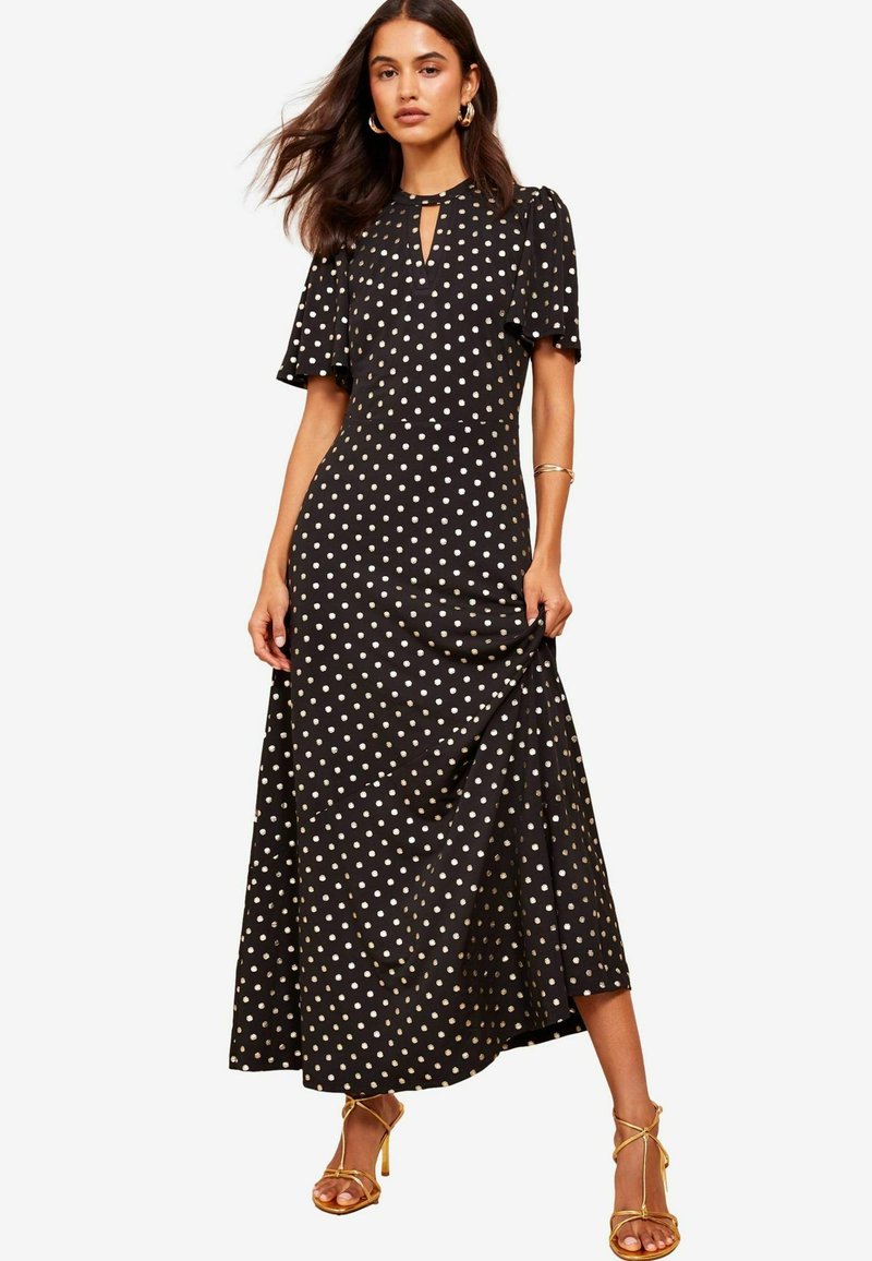 Friends Like These ITY KEYHOLE SHORT SLEEVE PRINTED-REGULAR FIT - Maxi šaty - black