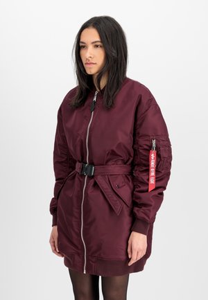 Winter coat - dark cherry