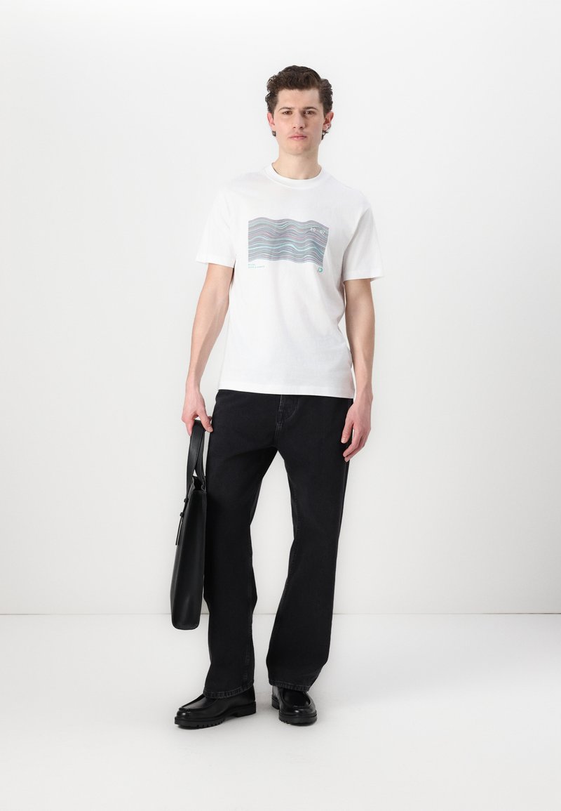 TOM TAILOR DENIM PRINTED - Camiseta Estampada - White/blanco