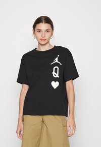 Jordan TEE - T-shirt estampada - black/white
