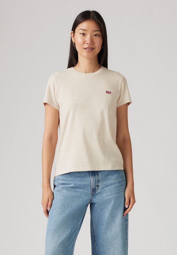 THE PERFECT TEE - Basic T-shirt - oatmeal heather bros