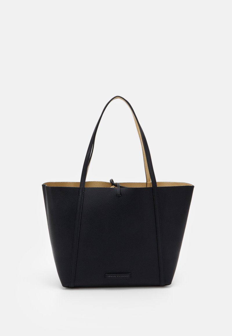 Armani Exchange PEBBLE REVERSIBLE TOTE - Shopping bag - nero