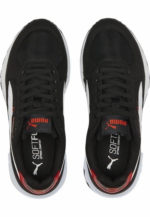 PUMA GRAVITON JR - Trainers - black- white- red — photo 4