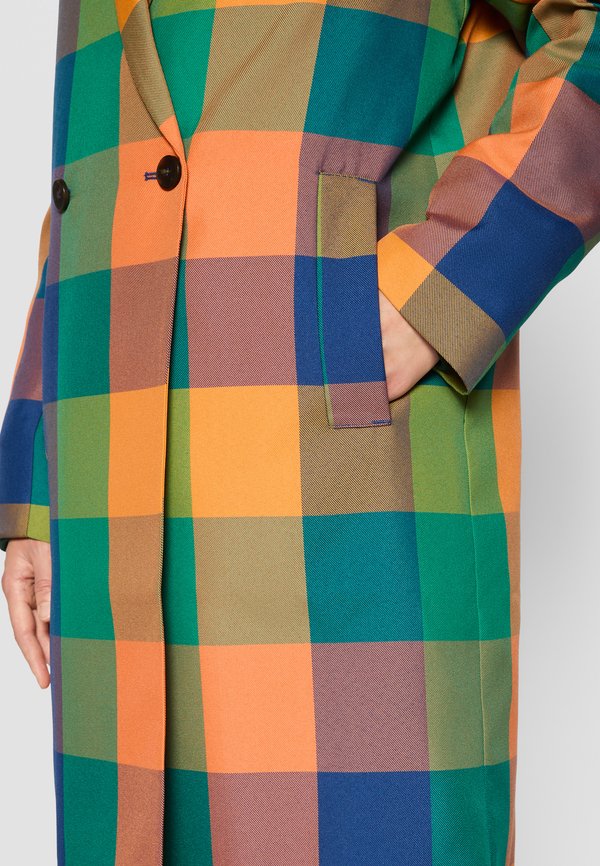 EXCLUSIVE HERITAGE 2.0 CHECKED COAT - Classic coat - pumpkin orange2