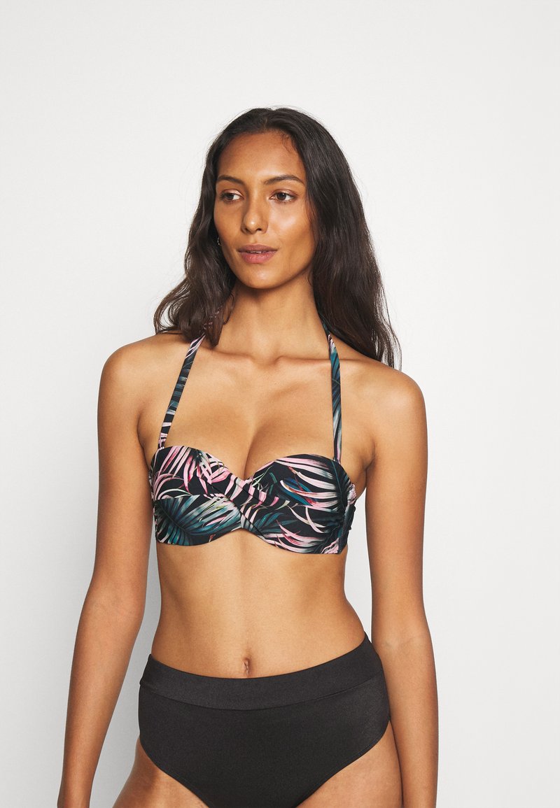 LASCANA WIREBANDEAU Top de bikini black/negro Zalando.es