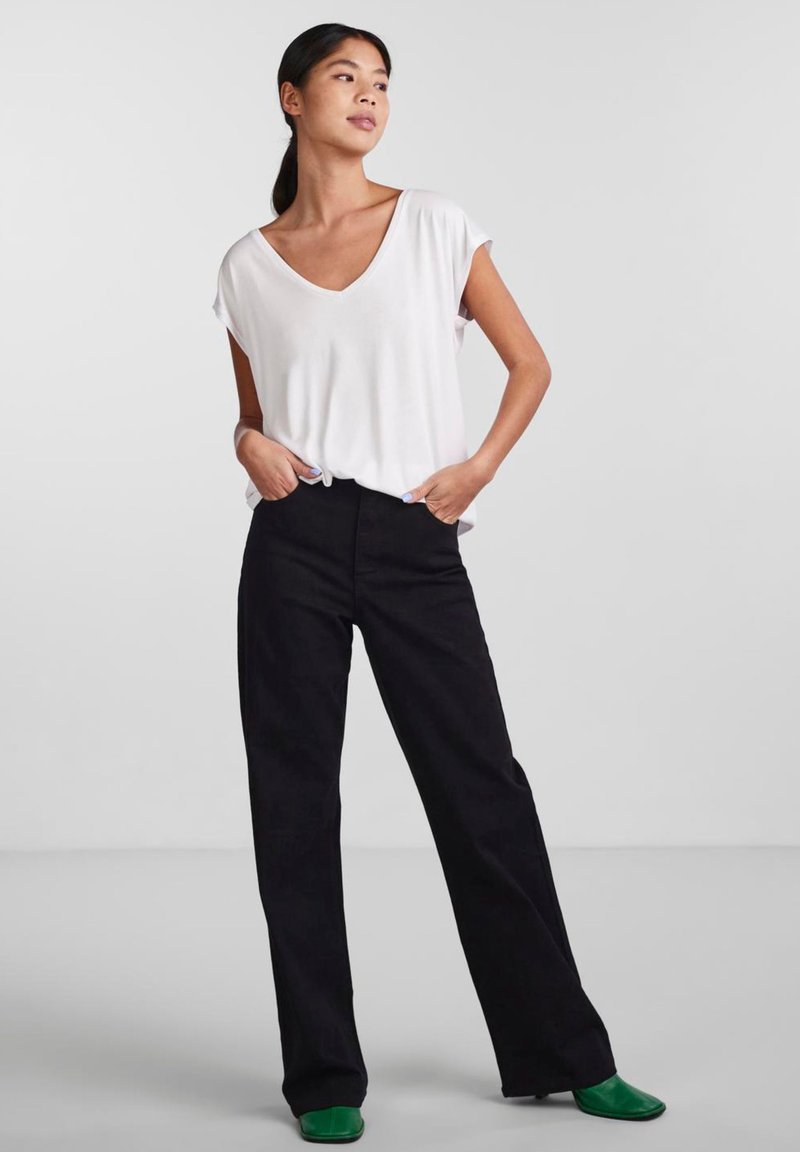 PCBILLO Tee Solid Noos BC T-Shirt, Bleu Mazarine, S Femme