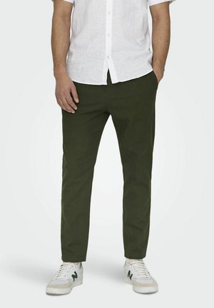 ONSLINUS - Broek - olive night