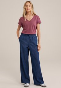 WE Fashion T-shirt imprimé - violet