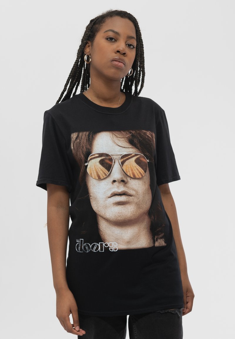 Paradiso Clothing THE DOORS JIM MORRISON FACE - Print T-shirt - black