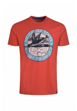 COASTING FRONT GRAPHIC - Print T-shirt - retro red