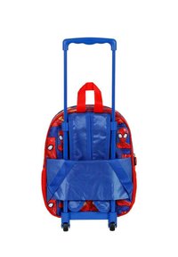 Karactermania CAPTAIN AMERICA FIRST SMALL 3D RUCKSACK WITH WHEELS - Trolley - Spiderman blue-red
