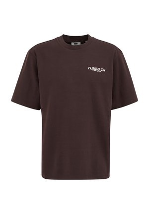 WE Fashion, Camiseta estampada - dark brown