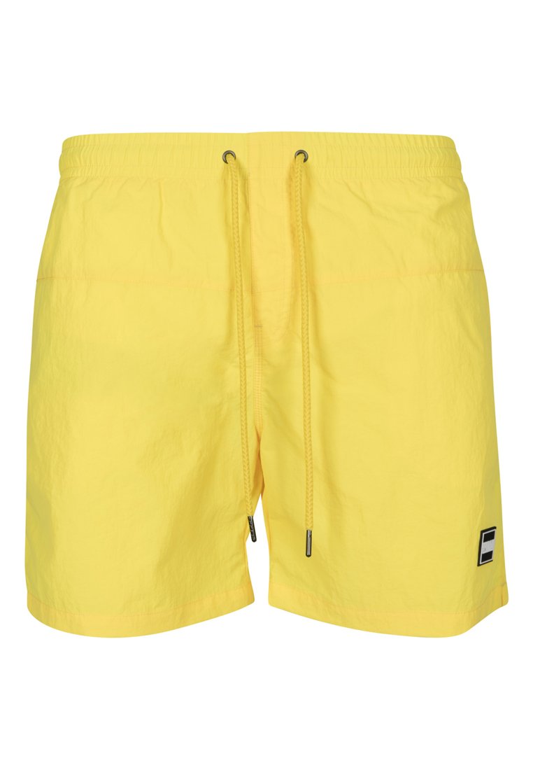 Urban Classics BLOCK  - Fürdőnadrág - neonyellow