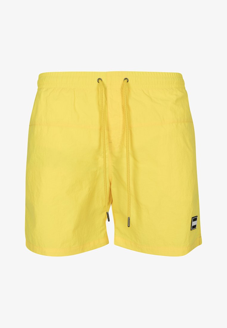 Urban Classics BLOCK  - Fürdőnadrág - neonyellow