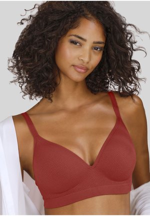 LASCANA, HIGH APEX BRALETTE BRA COMFY - Push-up bra - chili