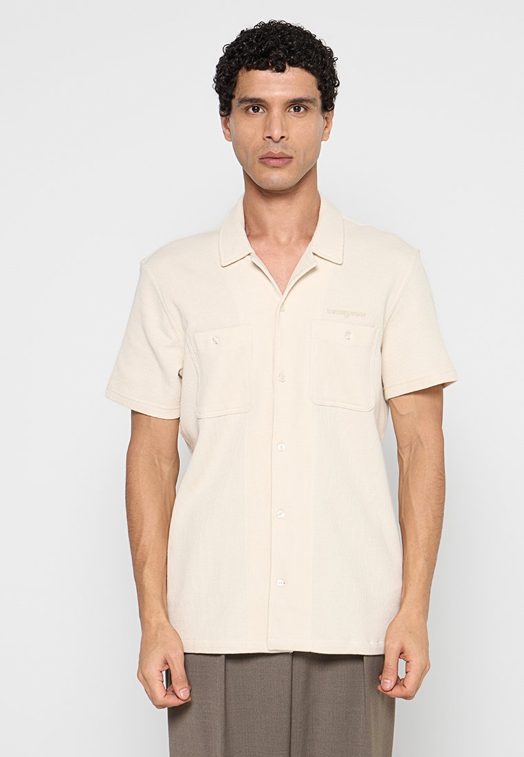 Tommy Jeans Overhemd zandkleur