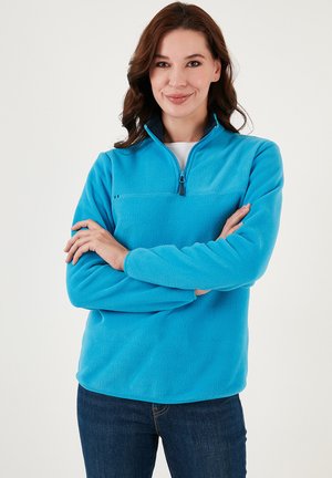 HIGH COLLAR - Fleecepaita - turquoise