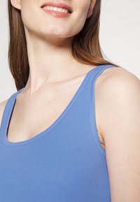 Lauren Ralph Lauren STRETCH COTTON TANK TOP - Top - blue loch
