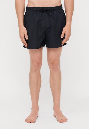 EA7 Emporio Armani BEACHWEAR - Swimming shorts - black/silver-coloured