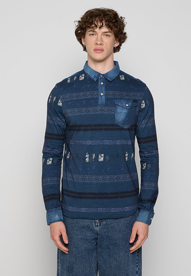 Desigual Poloshirt blauw Desigual Poloshirt blauw