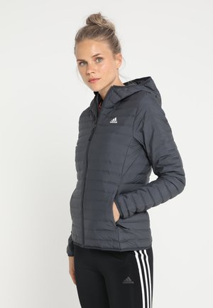 adidas Performance VARILITY SOFT HOODED OUTDOOR DOWN JACKET - Veste d'hiver - carbon