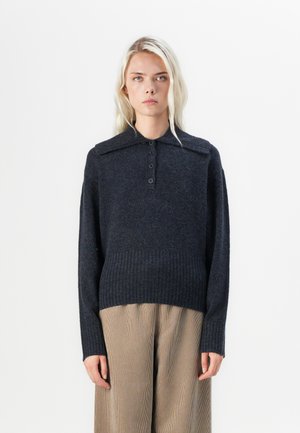 VMBOOM SPLIT NECK  - Trui - navy blazer