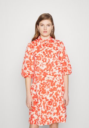 Shirt dress - red orange