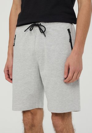 Terranova TECHNICAL BERMUDA WITH ZIP POCKETS - Pantaloni sportivi - grigio chiaro melange